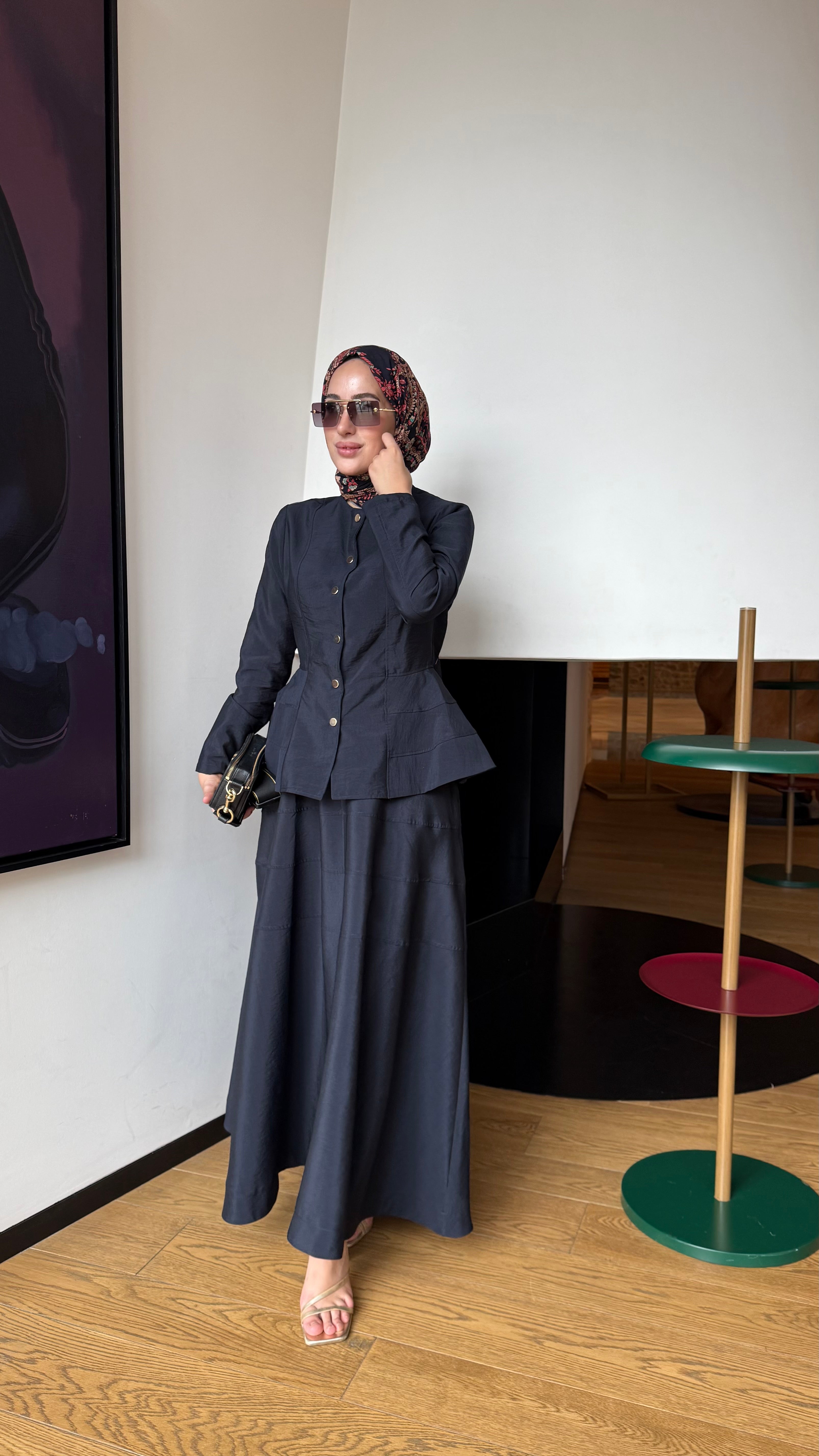 Lacivert Çıtçıtlı Takım