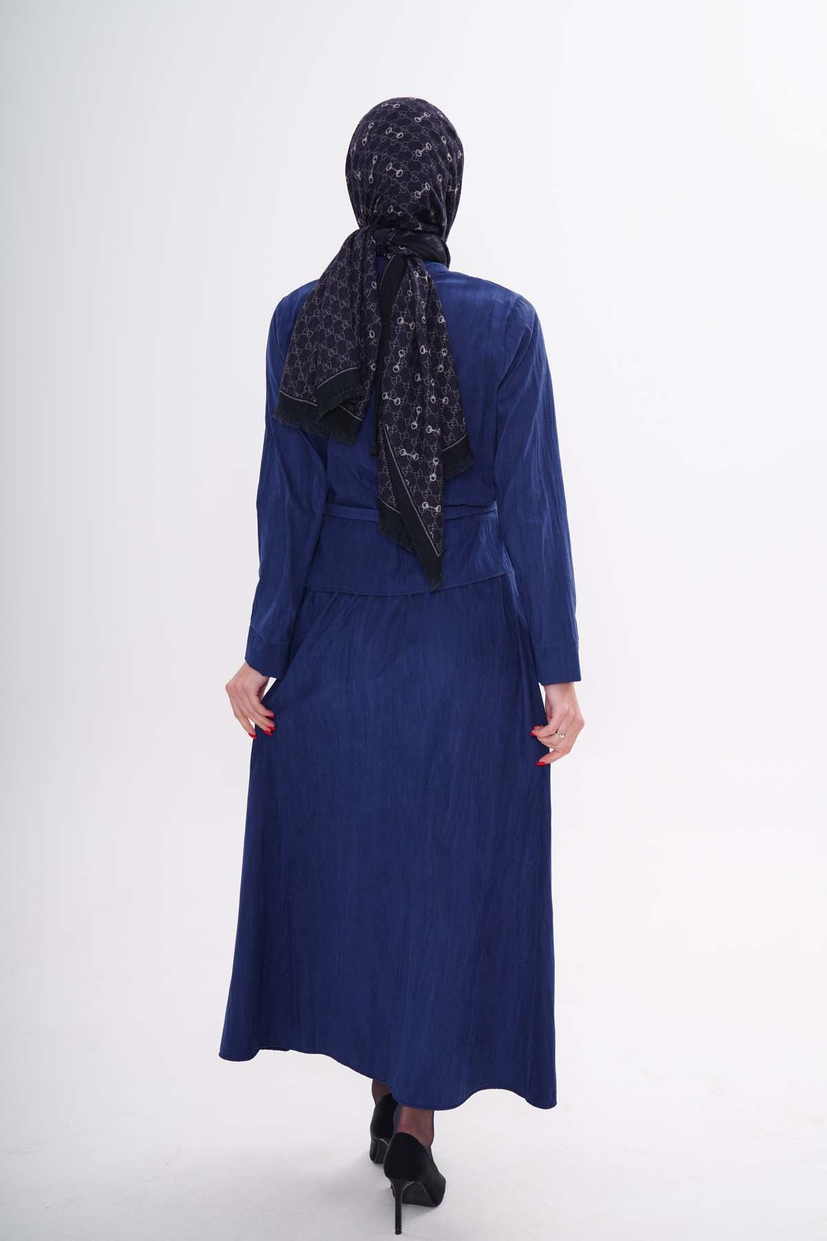 Kemer Detaylı Etekli Takım