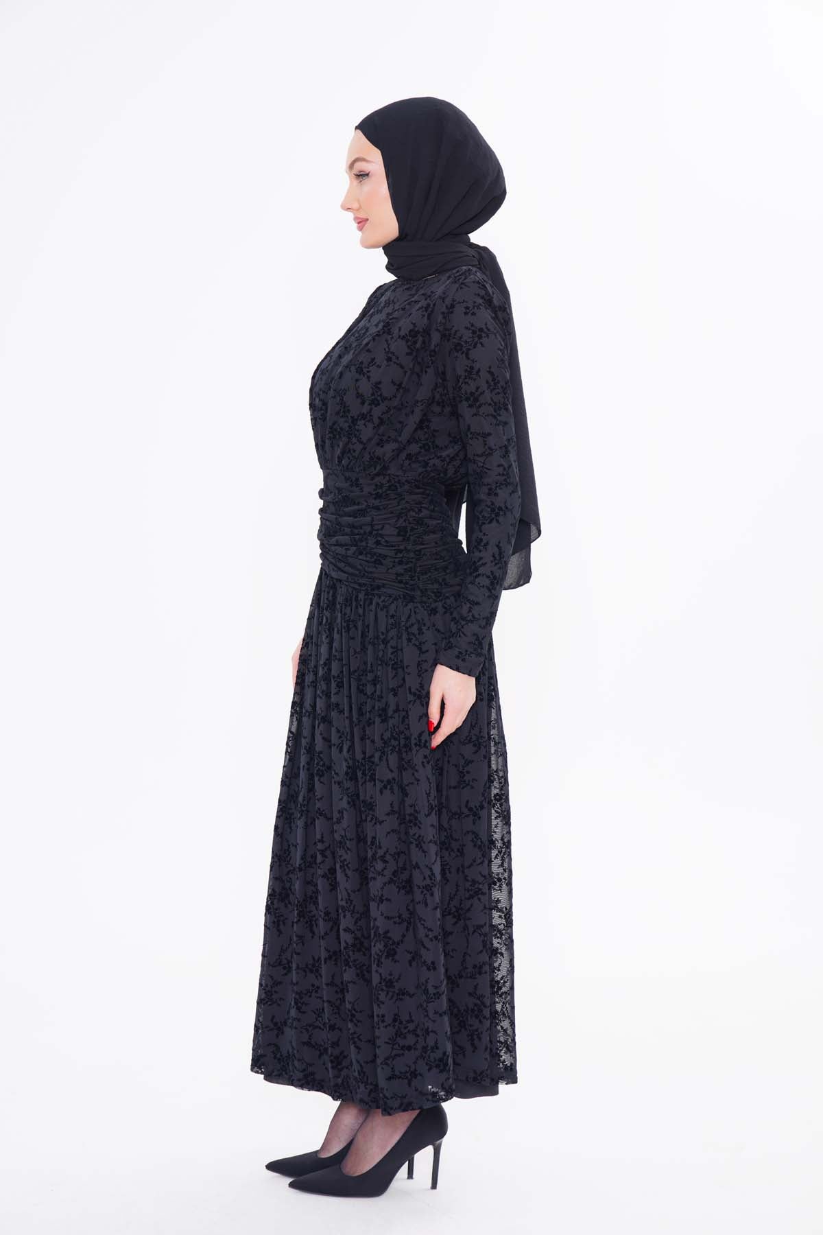 Dantel Elbise ( Siyah )