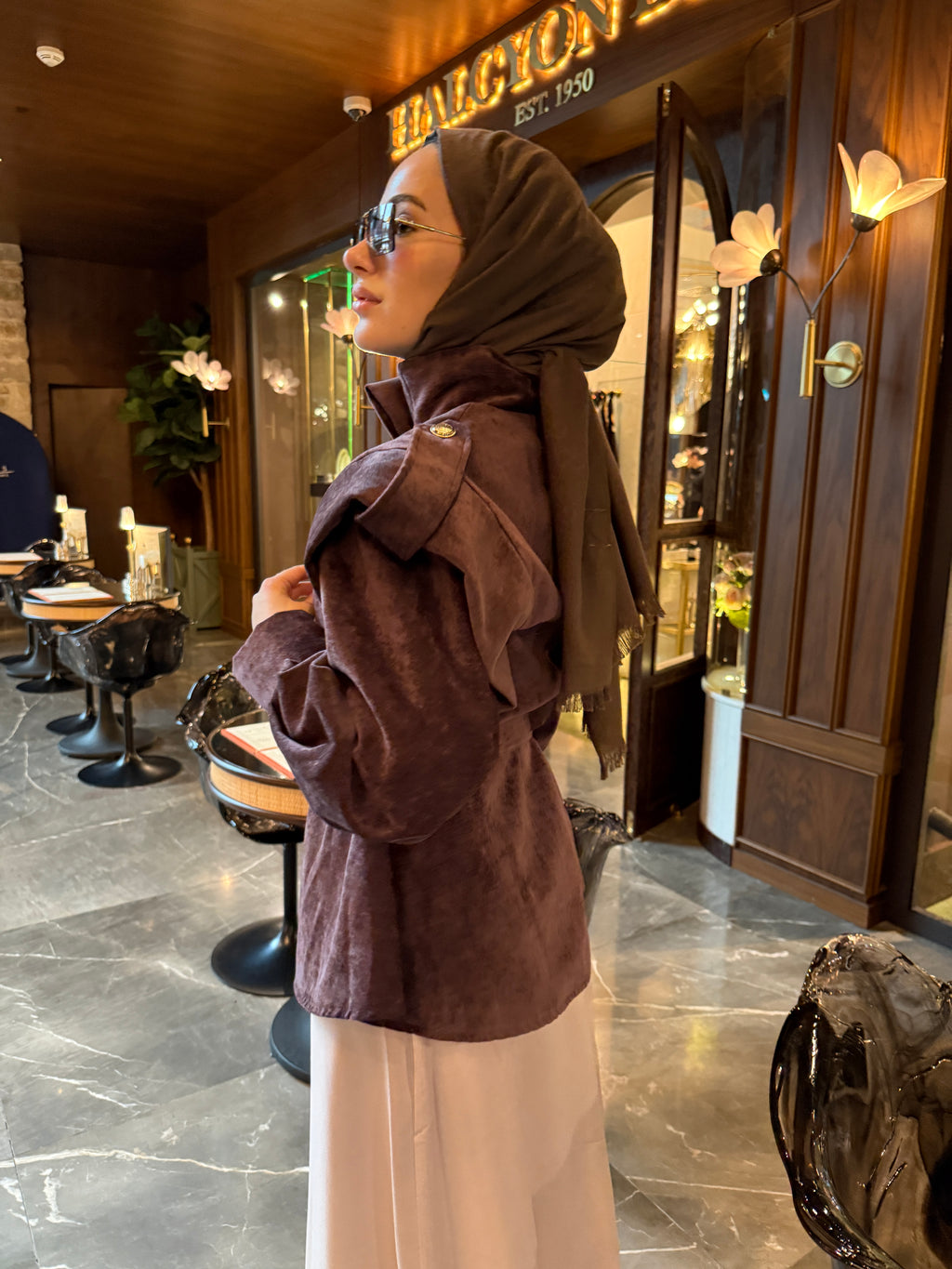 Velvet Aura Kemerli Kadife Ceket