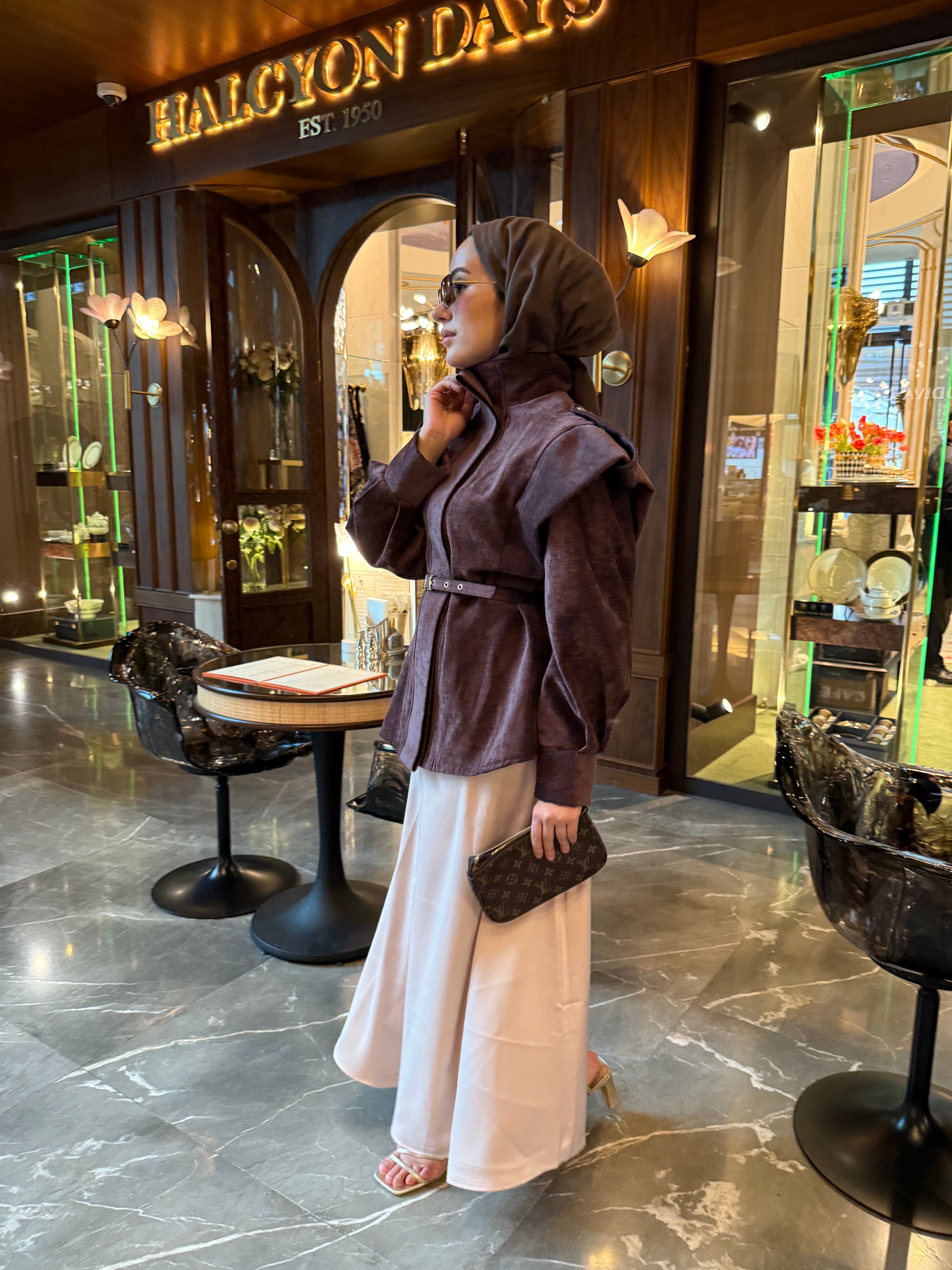 Velvet Aura Kemerli Kadife Ceket