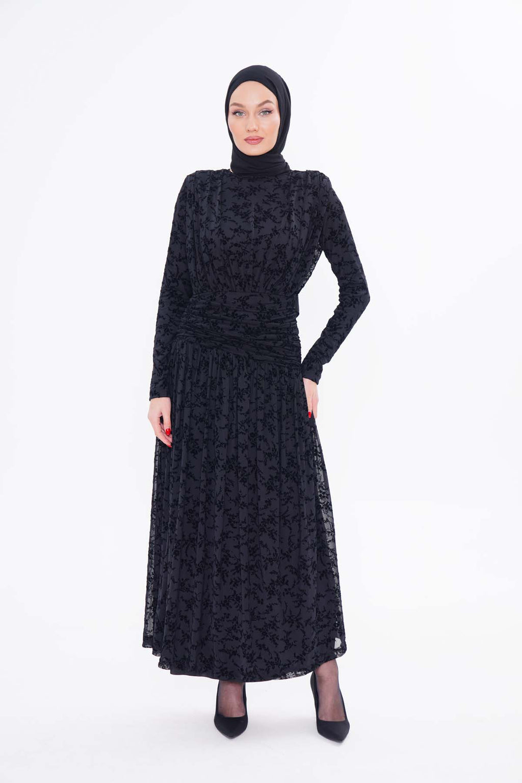 Dantel Elbise ( Siyah )
