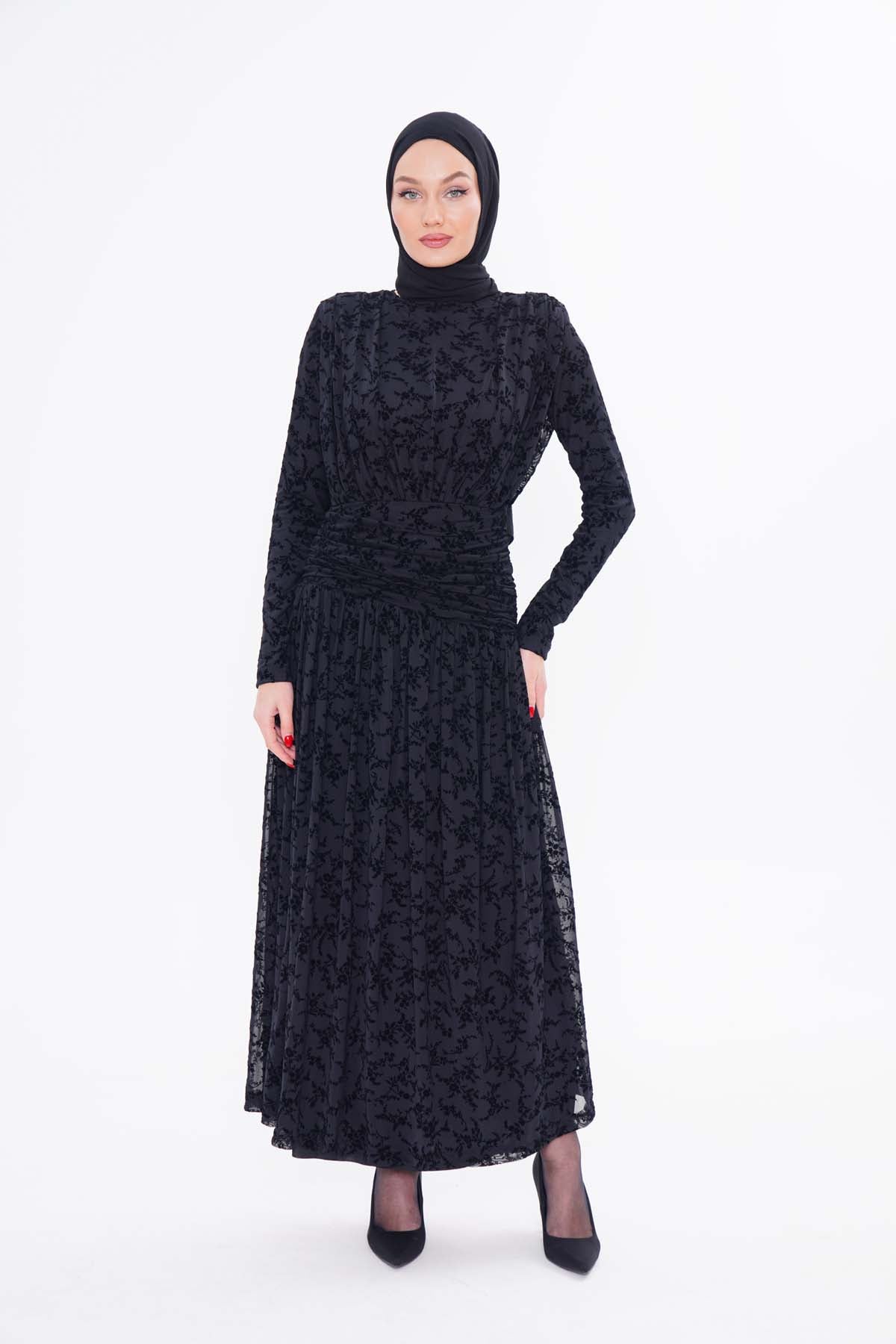 Dantel Elbise ( Siyah )
