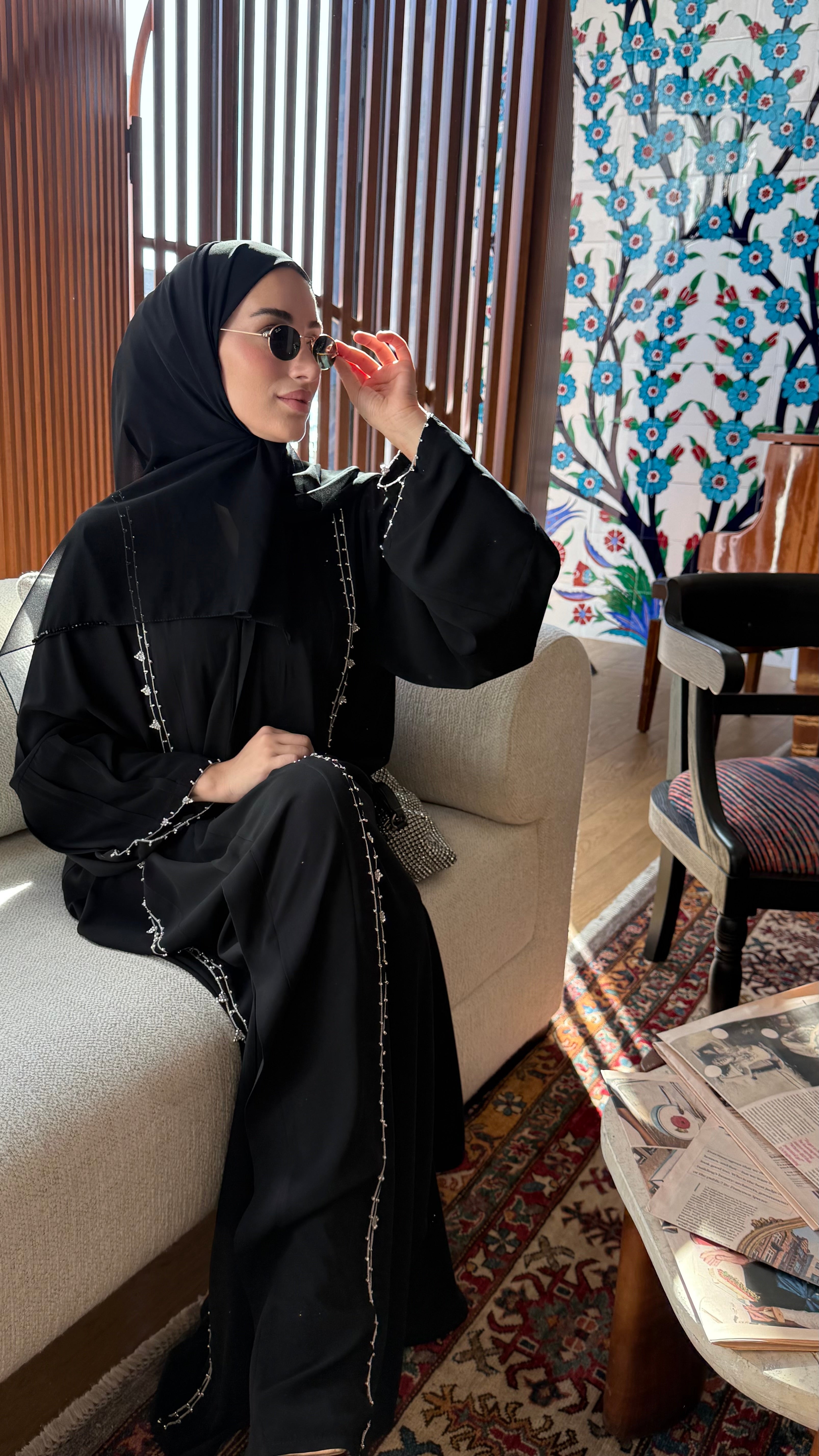 Sahra Siyah Abaya