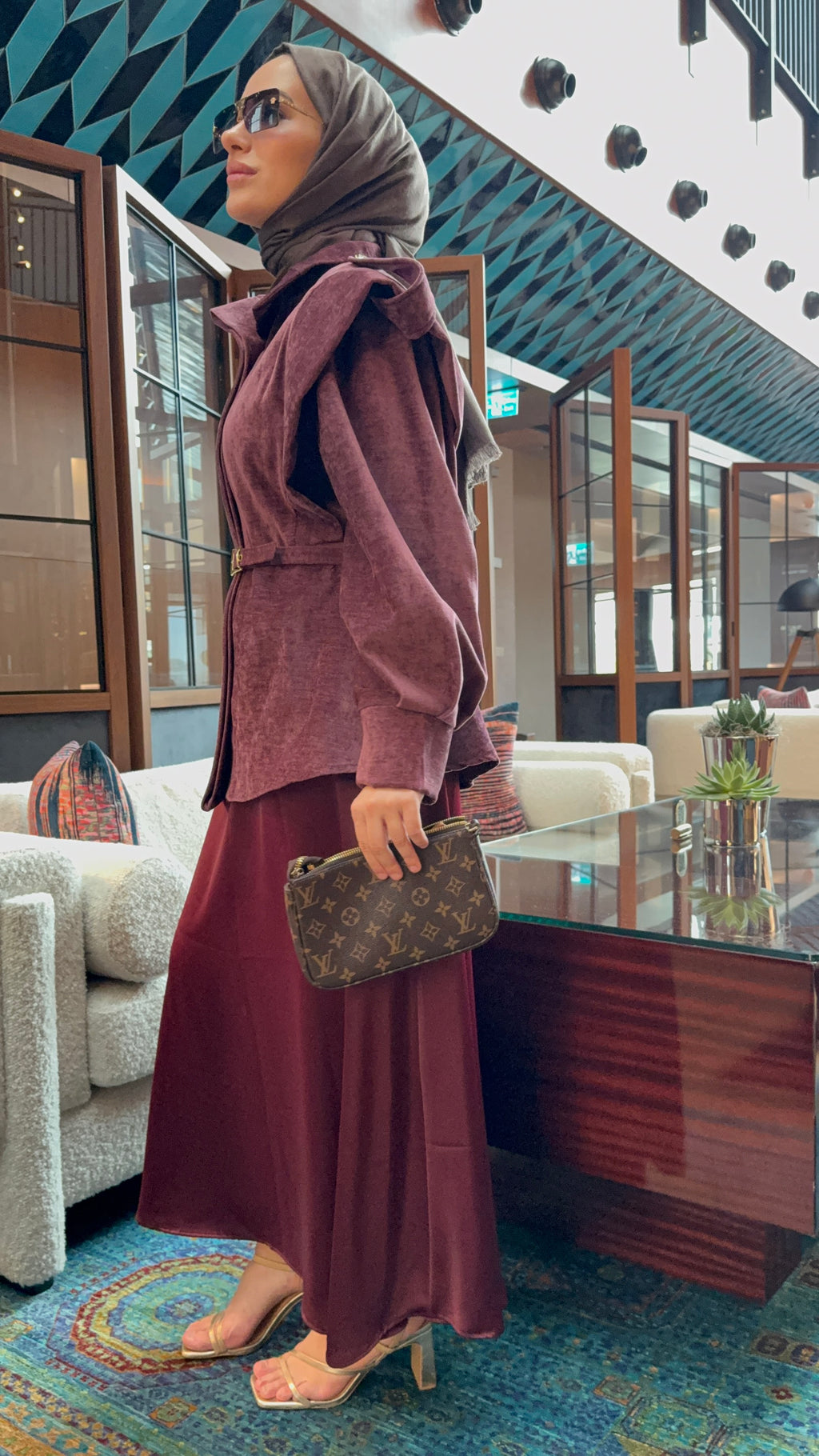 Velvet Aura Kemerli Kadife Ceket